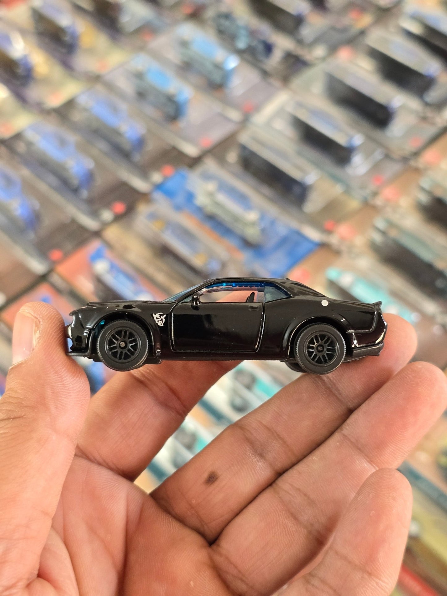 Majorette Dodge Challenger SRT Demon Black Edition (Uncarded) - Kinder Logs