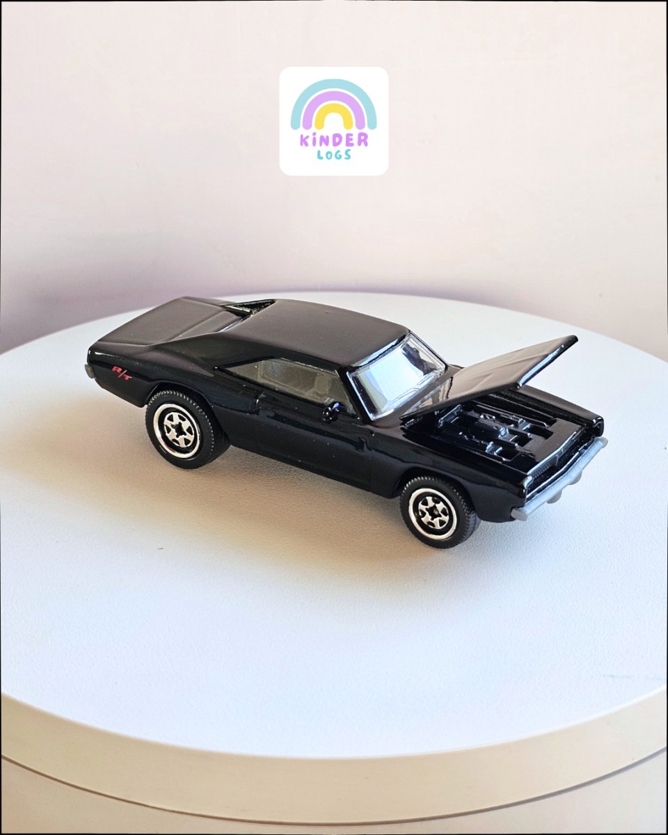 Majorette Dodge Charger RT Gloss Black (Uncarded) - Kinder Logs
