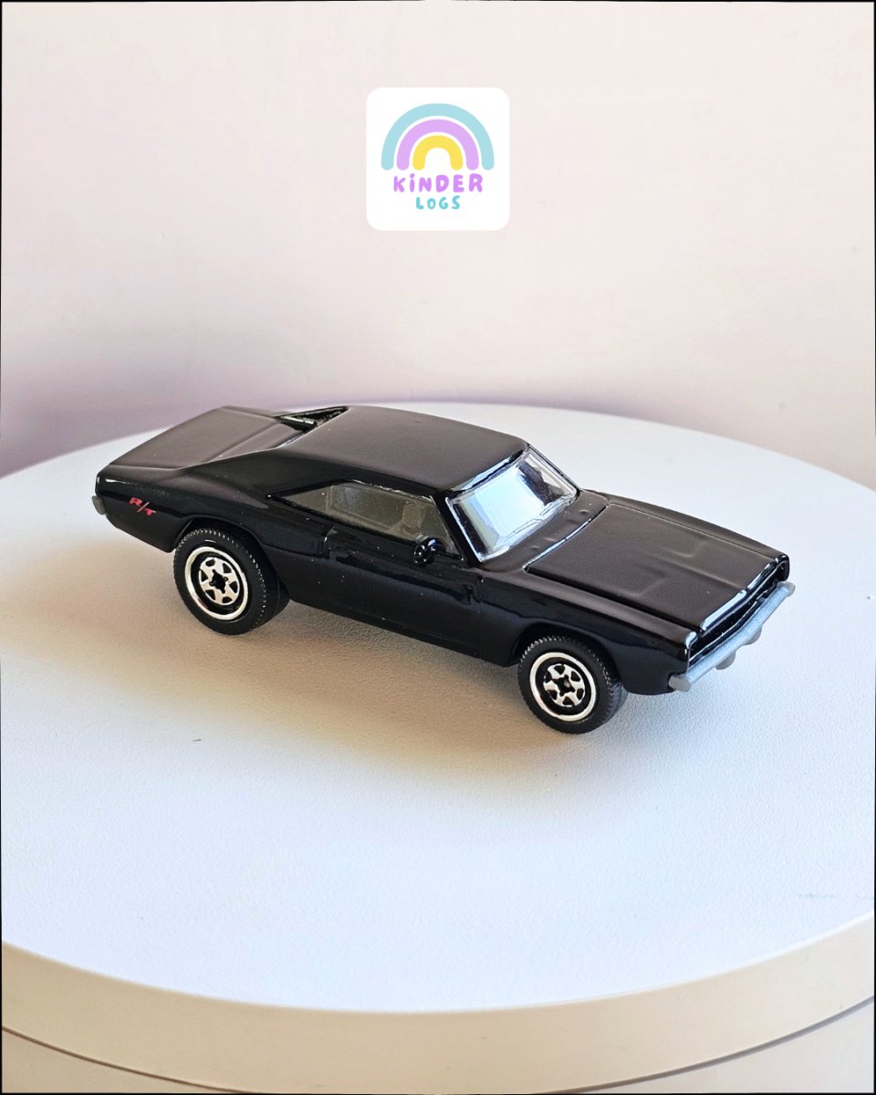 Majorette Dodge Charger RT Gloss Black (Uncarded) - Kinder Logs