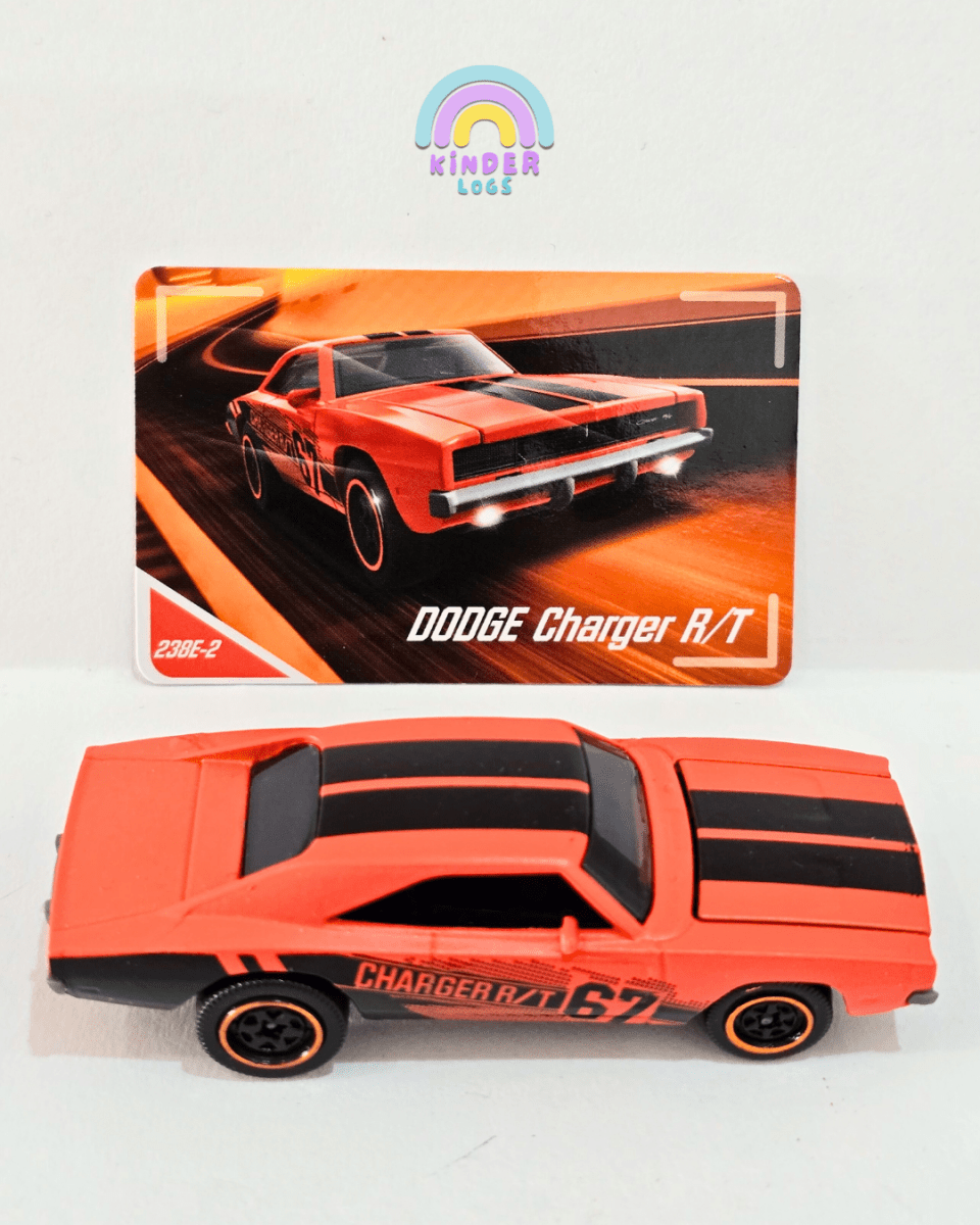 Majorette Dodge Charger RT - Matte Orange (Uncarded) - Kinder Logs