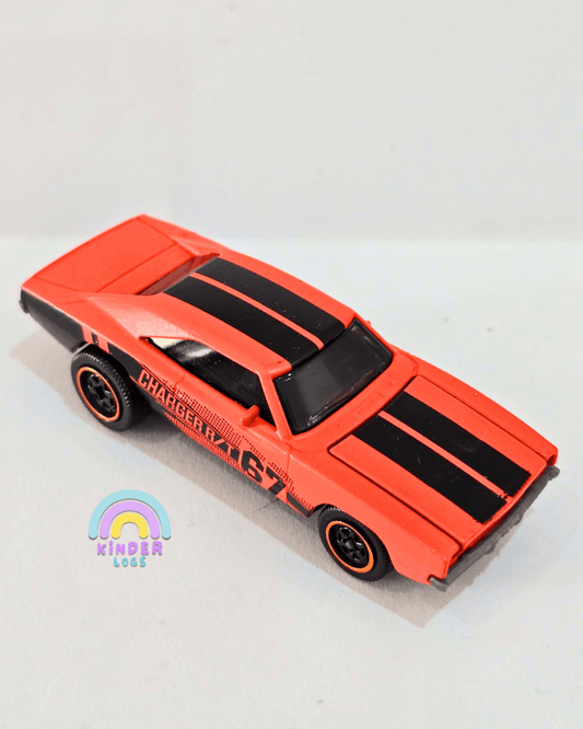 Majorette Dodge Charger RT - Matte Orange (Uncarded) - Kinder Logs