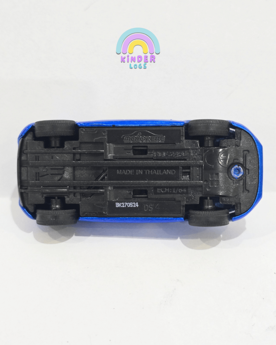 Majorette DS4 Chase Car - Matte Blue (Uncarded) - Kinder Logs