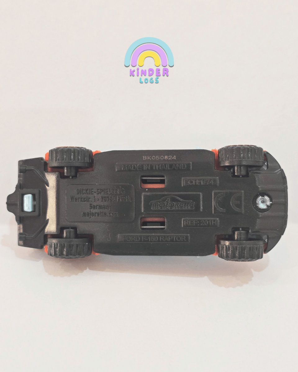 Majorette Ford F - 150 Raptor - Light Blue (Uncarded) - Kinder Logs