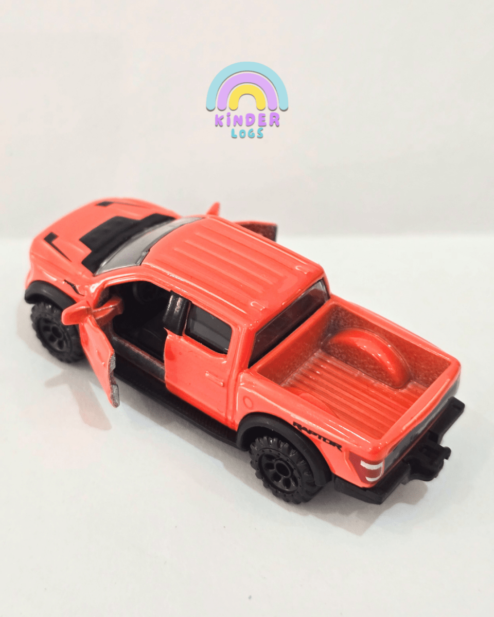 Majorette Ford F - 150 Raptor - Orange (Uncarded) - Kinder Logs