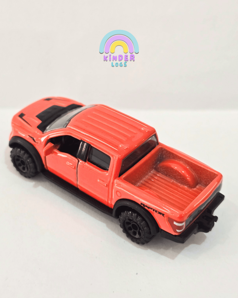 Majorette Ford F - 150 Raptor - Orange (Uncarded) - Kinder Logs