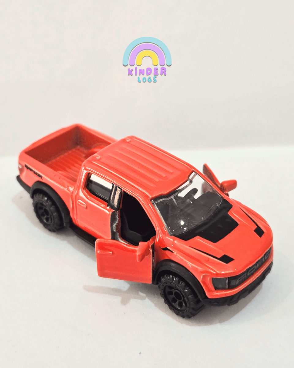 Majorette Ford F - 150 Raptor - Orange (Uncarded) - Kinder Logs