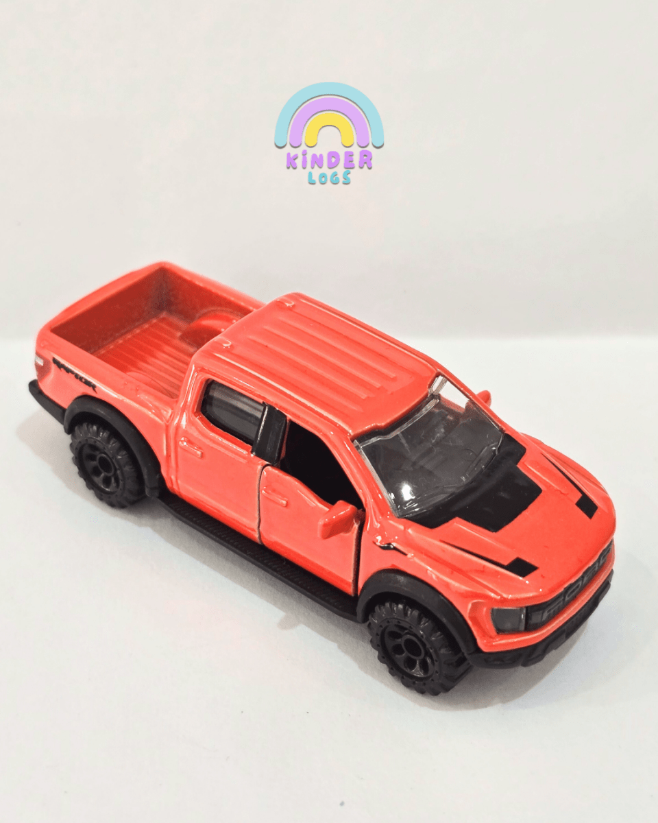 Majorette Ford F - 150 Raptor - Orange (Uncarded) - Kinder Logs
