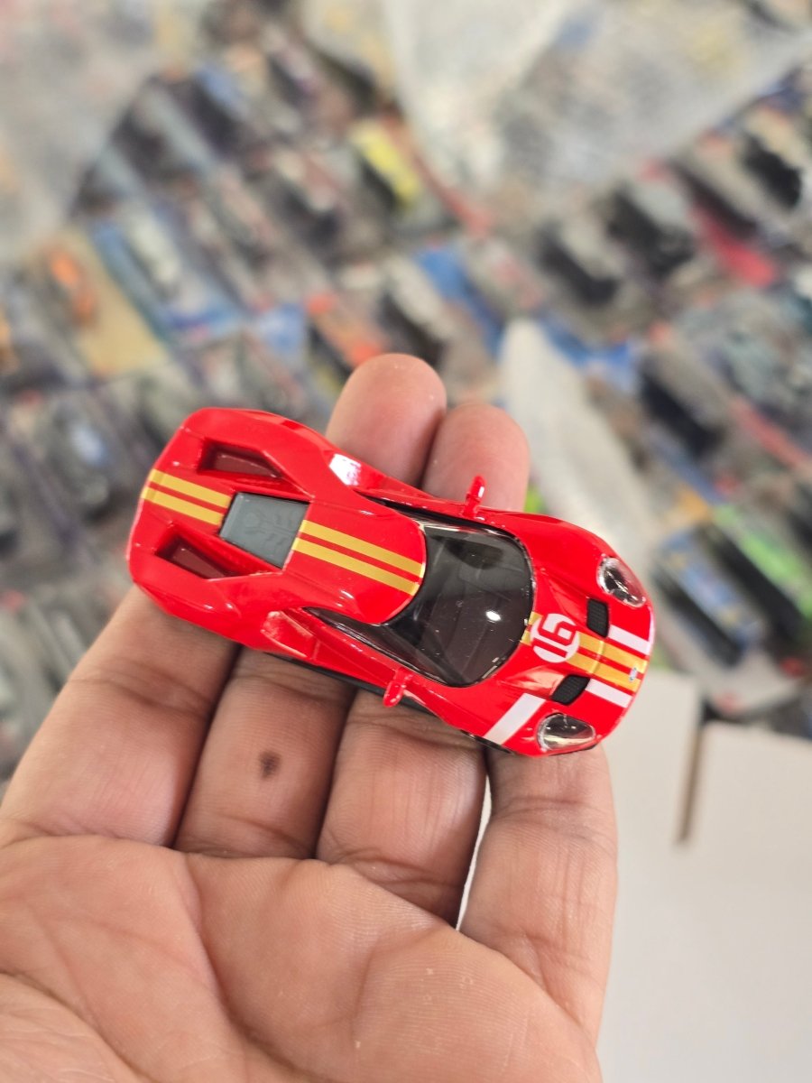 Majorette Ford GT - Red With Gold Stripes (Uncarded) - Kinder Logs