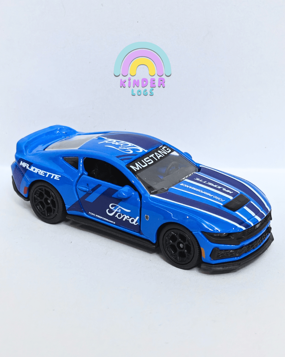 Majorette Ford Mustang Dark Horse - Blue (Uncarded - New) - Kinder Logs