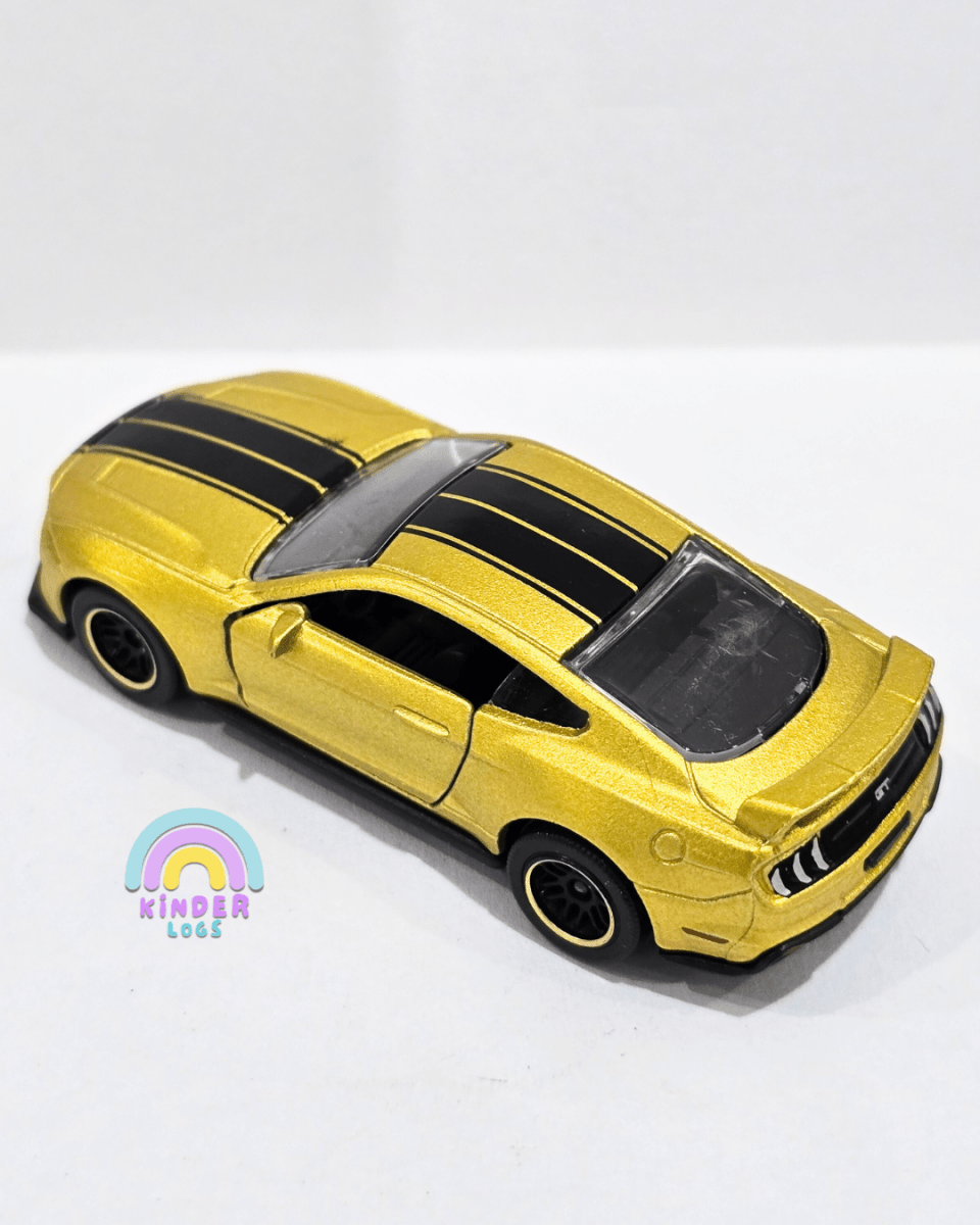 Majorette Ford Mustang GT - Gold (Uncarded) - Kinder Logs