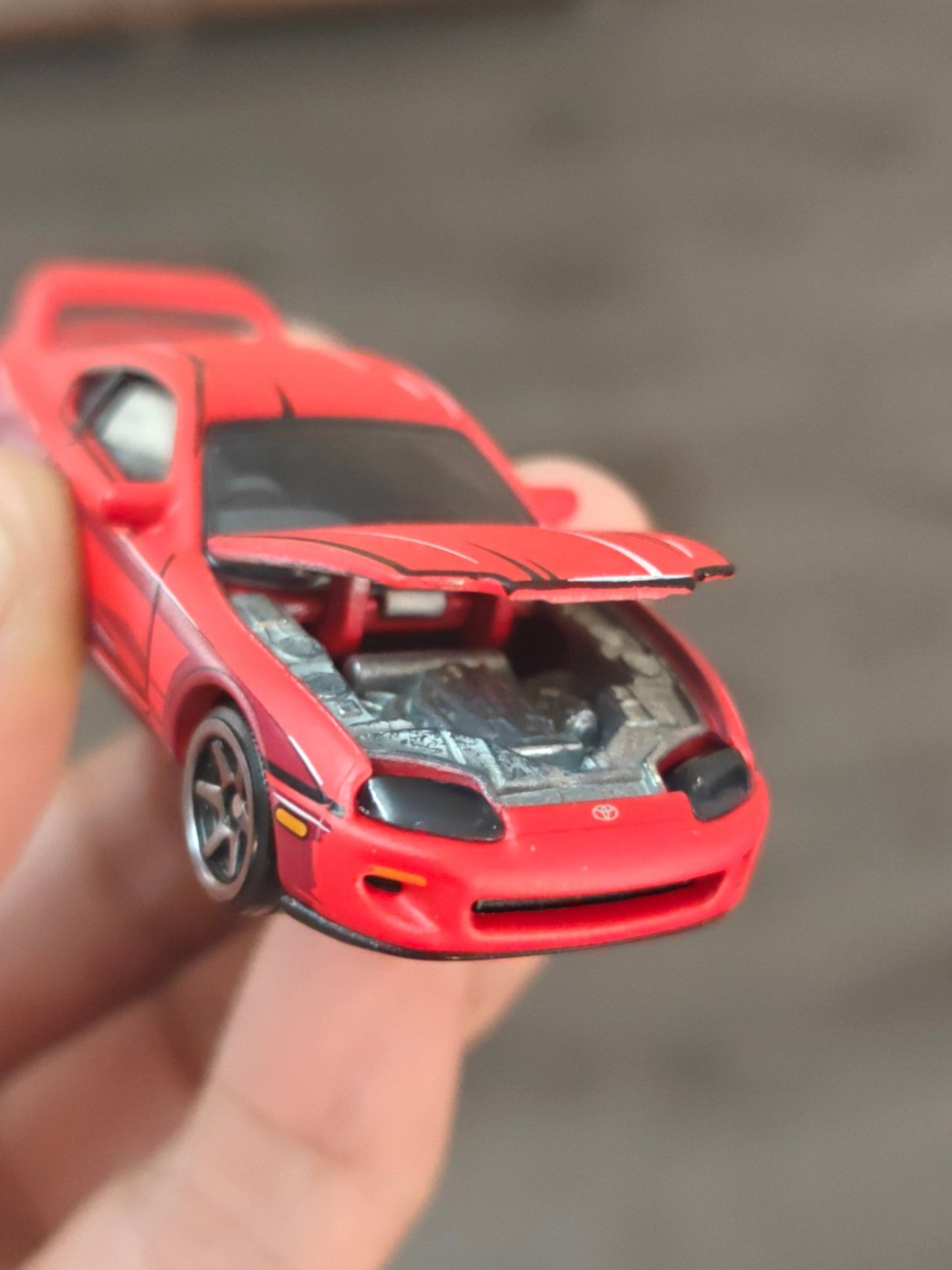 Majorette JDM Toyota Supra JZA80 - Red (Pre - Owned) - Kinder Logs