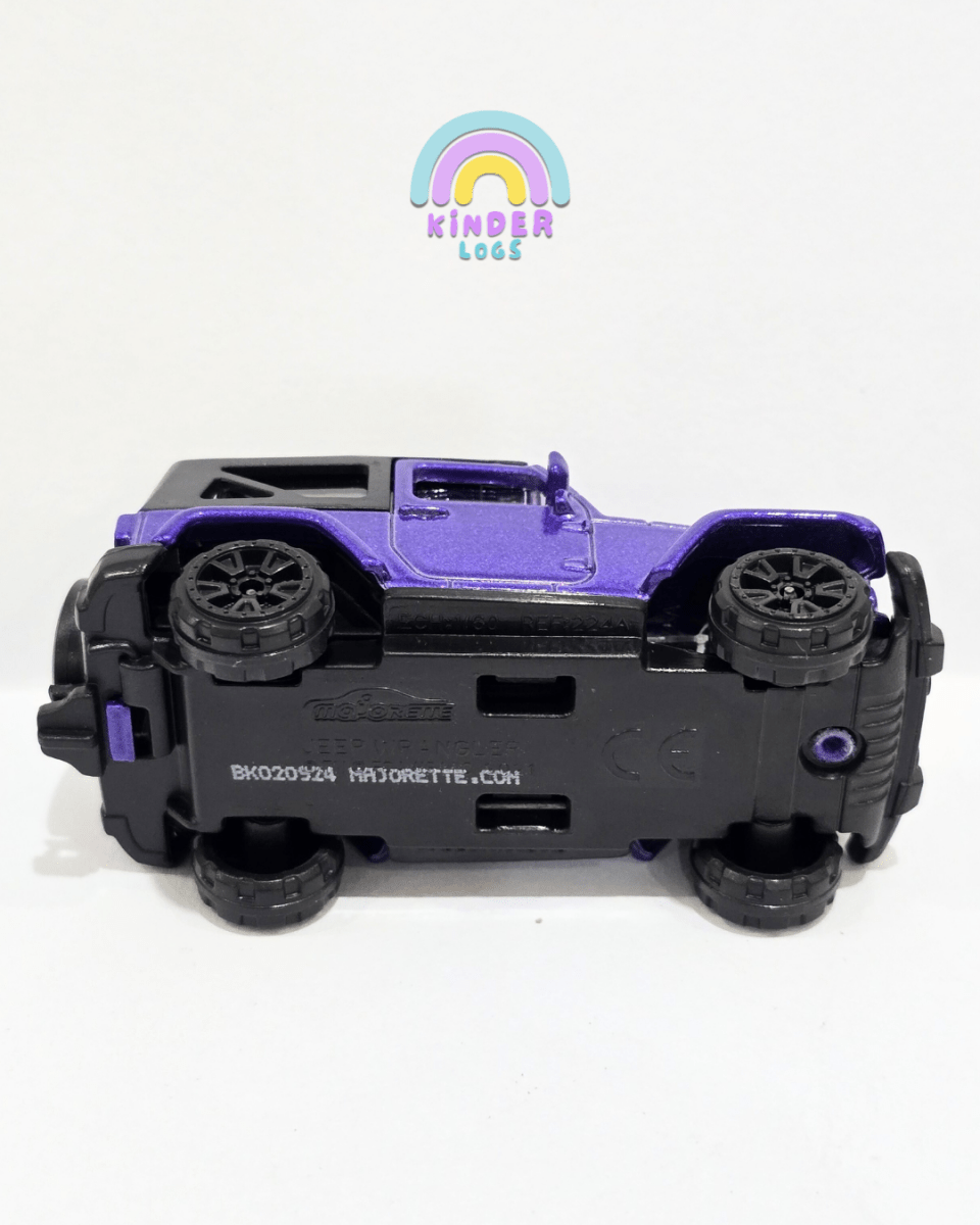 Majorette Jeep Wrangler Rubicon - Purple (Uncarded) - Kinder Logs