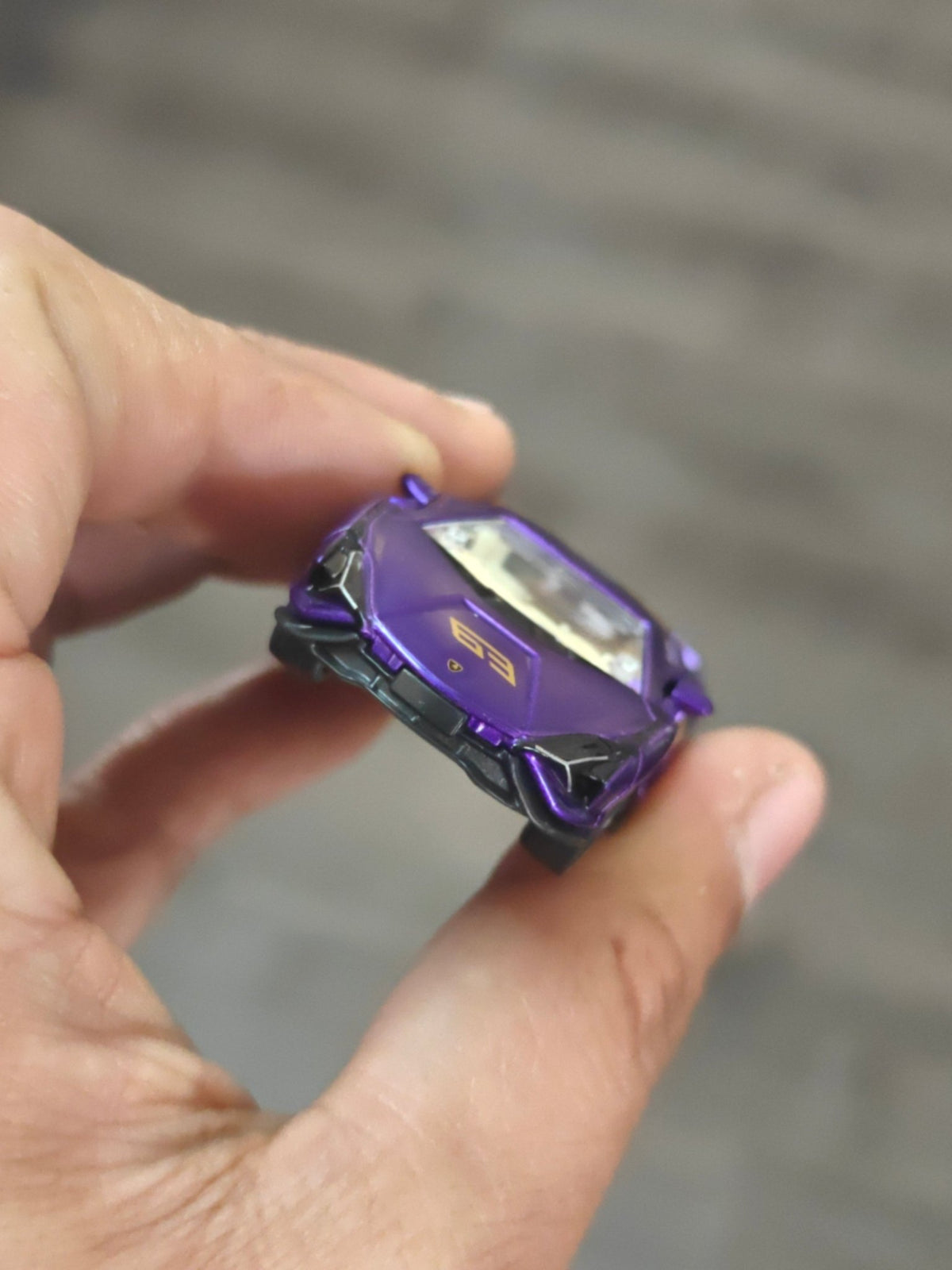 Majorette Lamborghini Sian FKP 37 - Purple (Uncarded - New) - Kinder Logs
