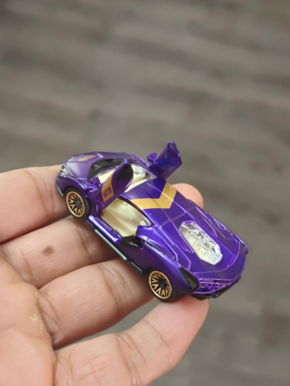 Majorette Lamborghini Sian FKP 37 - Purple (Uncarded - New) - Kinder Logs