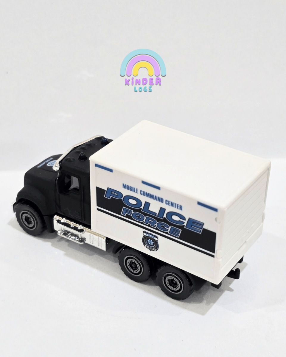 Majorette Mack Granite Police Truck (Uncarded) - Kinder Logs