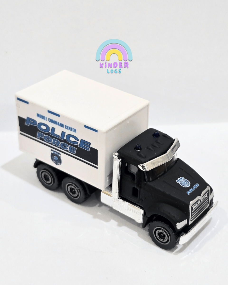 Majorette Mack Granite Police Truck (Uncarded) - Kinder Logs