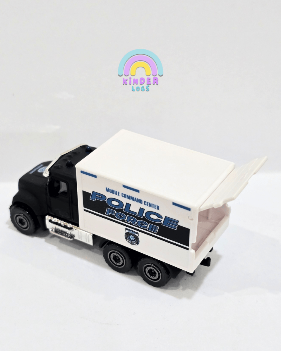 Majorette Mack Granite Police Truck (Uncarded) - Kinder Logs