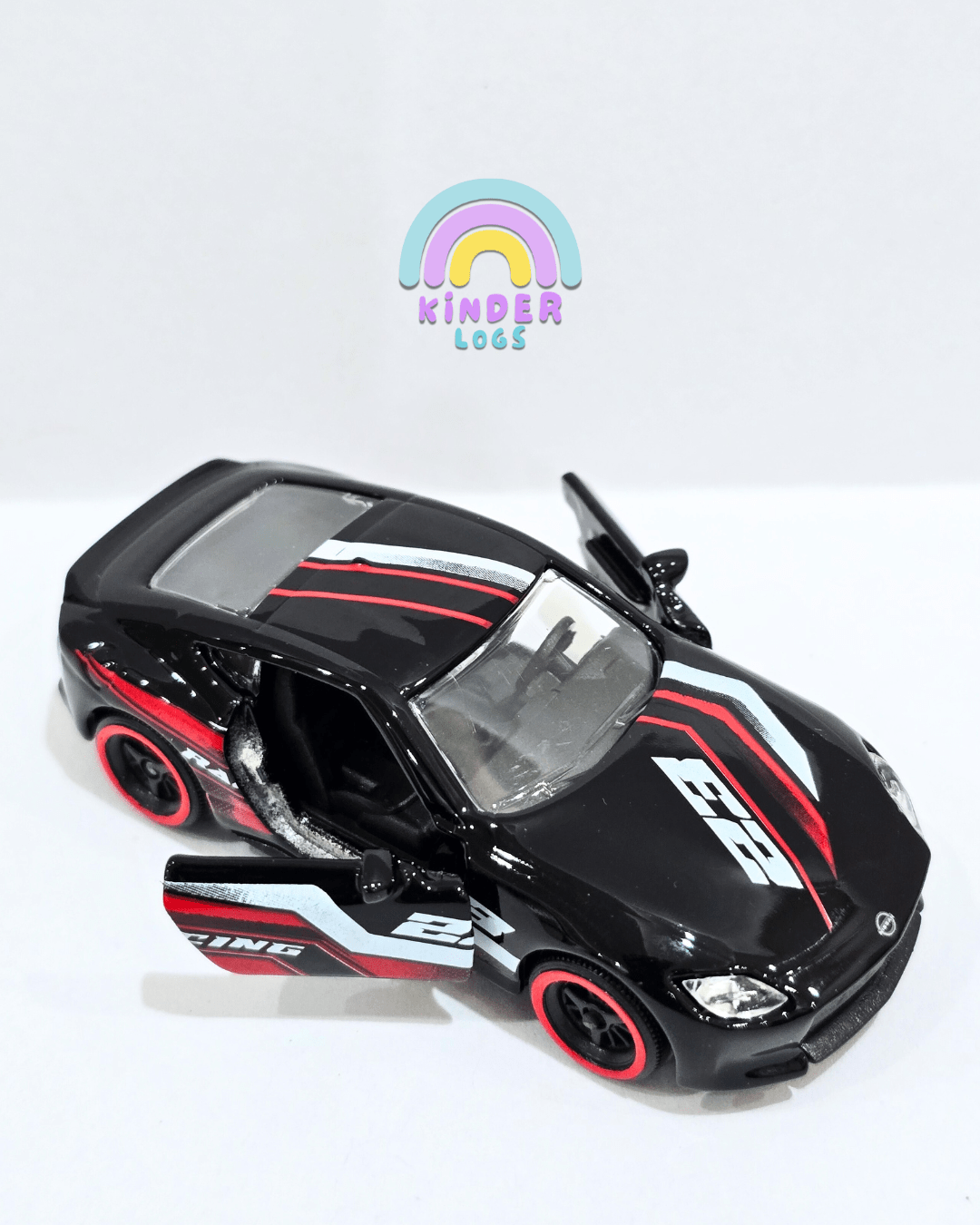 Majorette Nissan Z Racing Edition - Black (Uncarded) - Kinder Logs