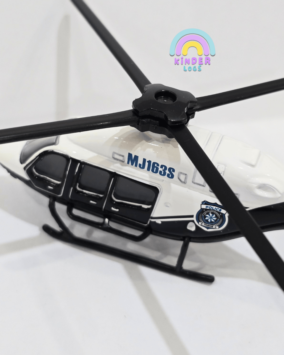 Majorette Police Helicopter - MJ163S (Uncarded) - Kinder Logs
