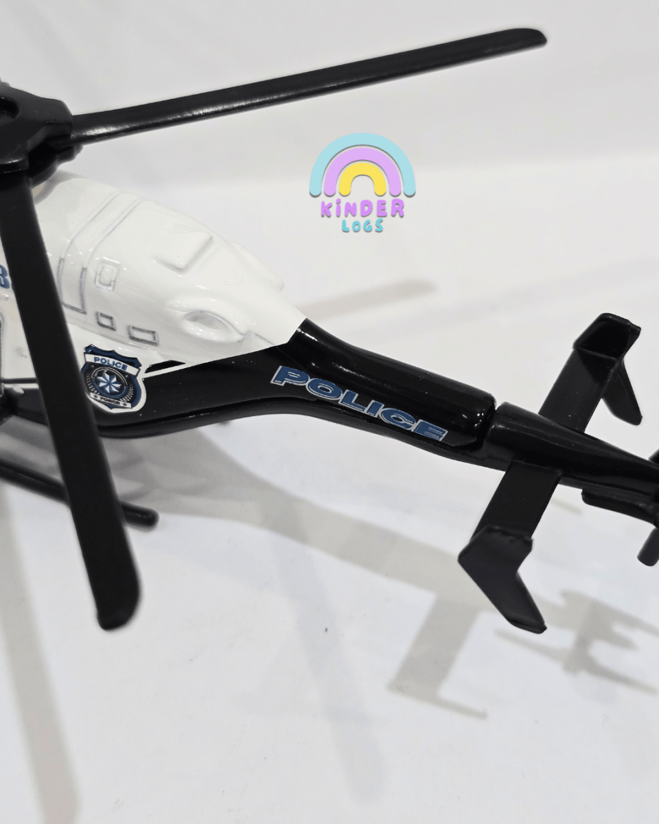 Majorette Police Helicopter - MJ163S (Uncarded) - Kinder Logs