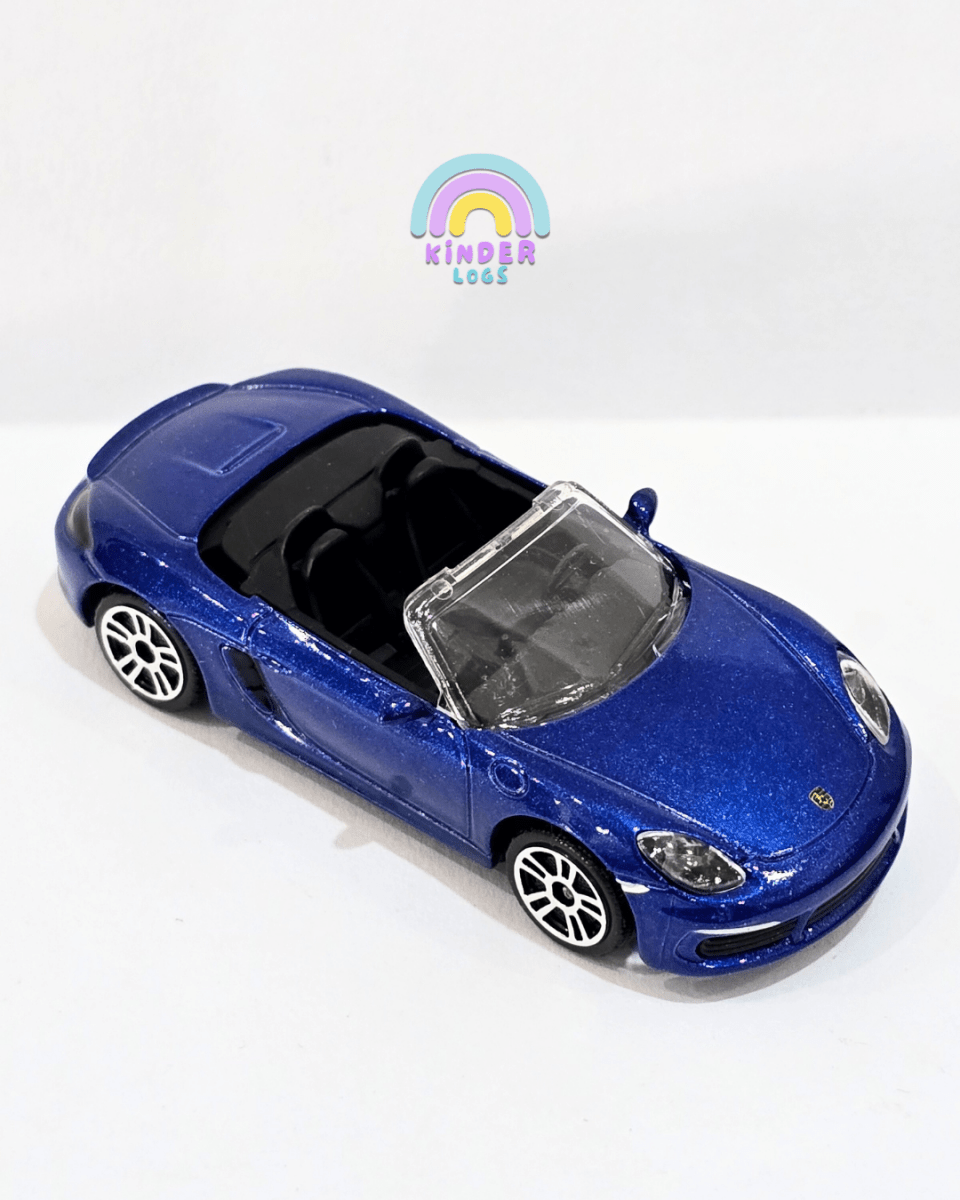 Majorette Porsche 718 Boxster - Blue Color (Uncarded) - Kinder Logs