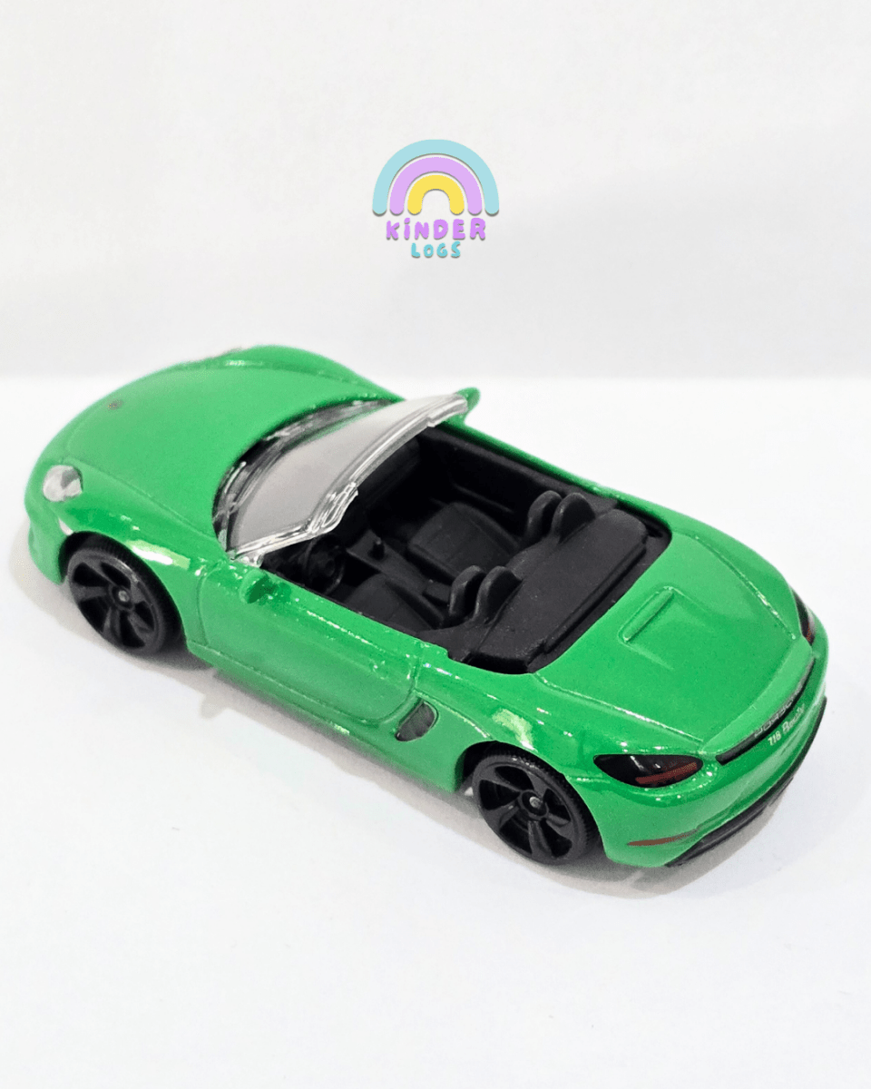 Majorette Porsche 718 Boxster - Green Color (Uncarded) - Kinder Logs