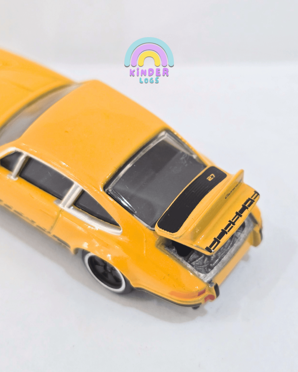 Majorette Porsche 911 Carrera RS 2.7 - Yellow (Uncarded) - Kinder Logs