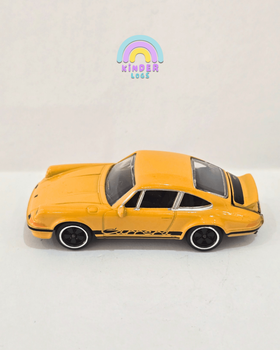 Majorette Porsche 911 Carrera RS 2.7 - Yellow (Uncarded) - Kinder Logs