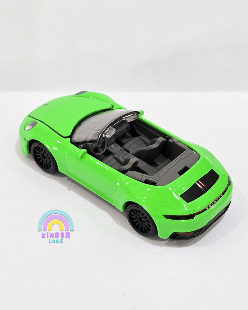 Majorette Porsche 911 Carrera S - Green Color (Uncarded) - Kinder Logs