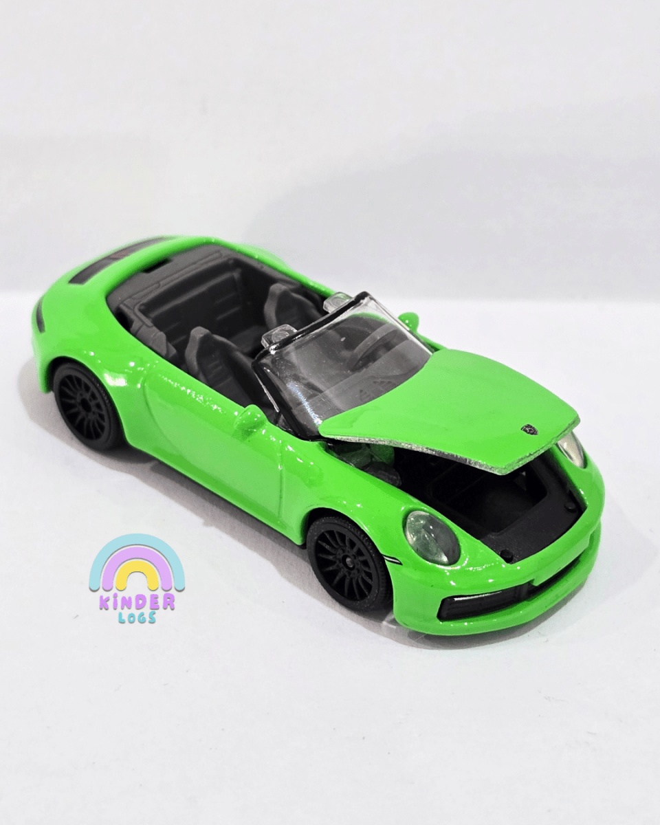 Majorette Porsche 911 Carrera S - Green Color (Uncarded) - Kinder Logs