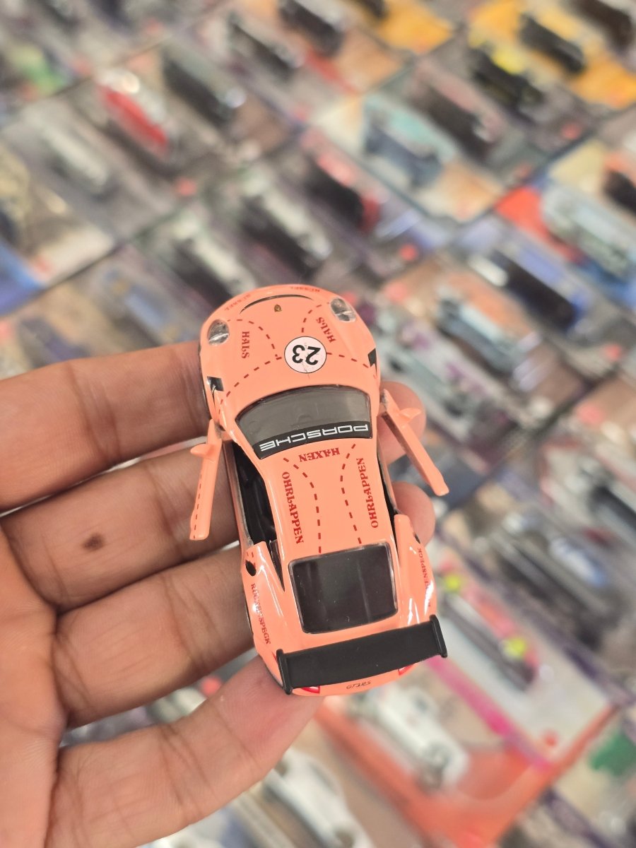 Majorette Porsche 911 GT3 RS - Rose Bud (Uncarded) - Kinder Logs
