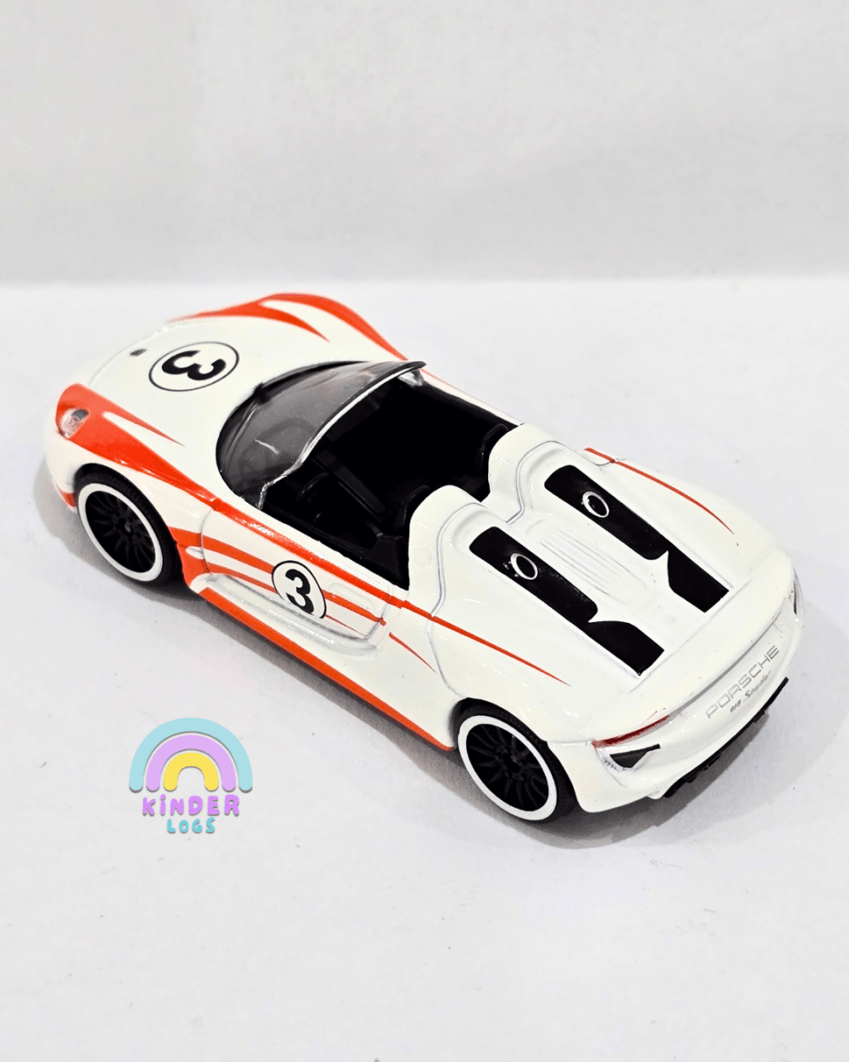 Majorette Porsche 918 Spyder Racing Edition (Uncarded) - Kinder Logs