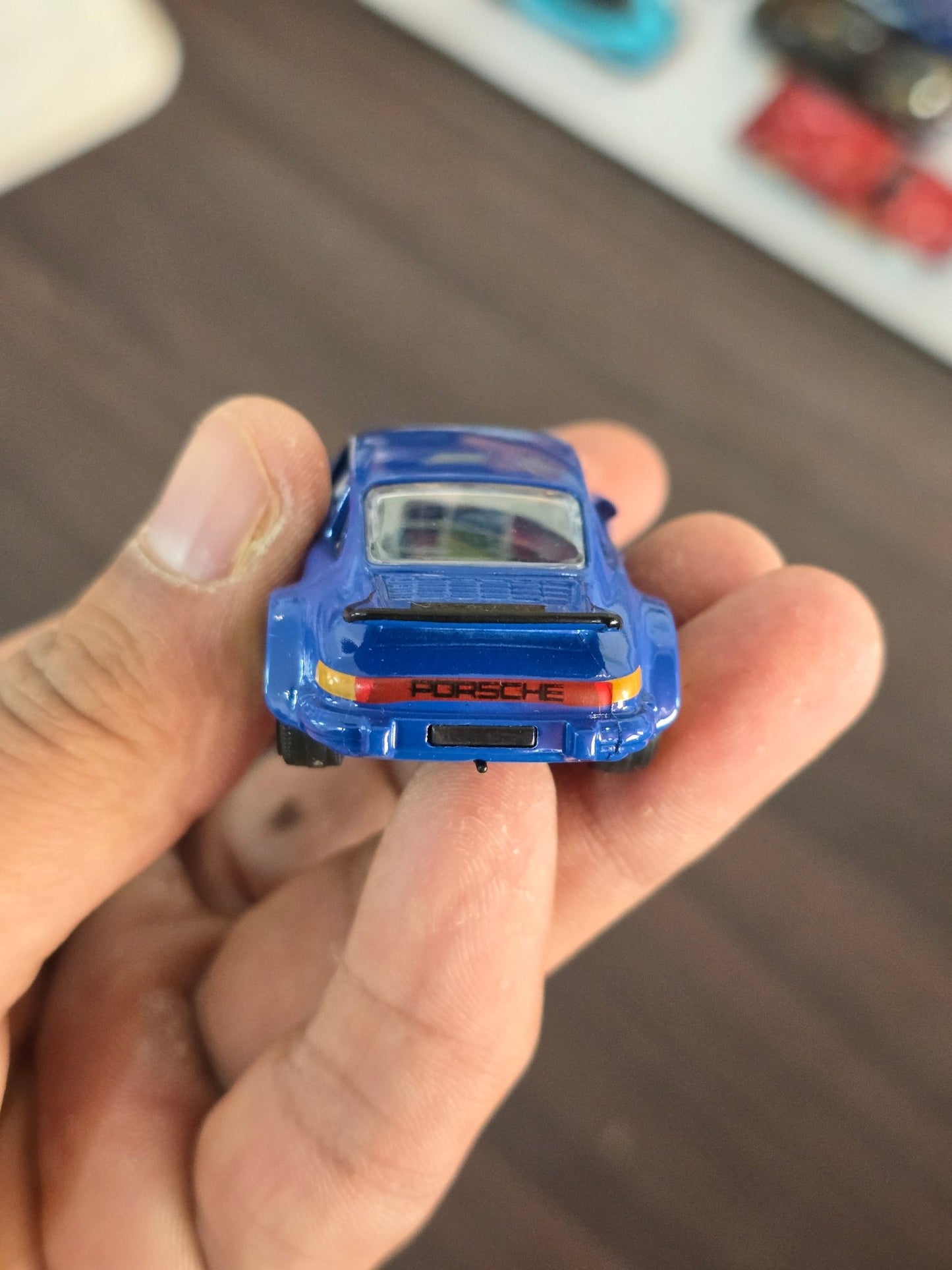 Majorette Porsche 934 - Blue (Uncarded) - Kinder Logs