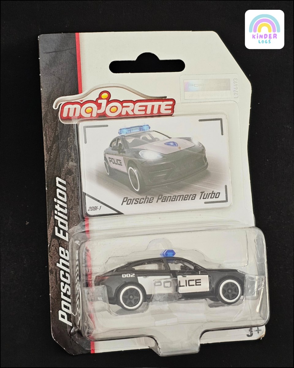 Majorette Porsche Panamera Turbo Police Car - Kinder Logs
