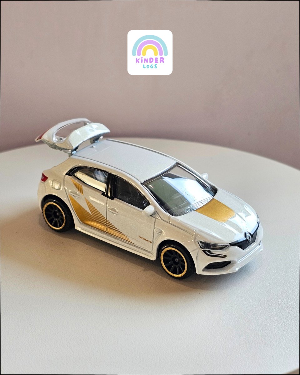 Majorette Renault Megane RS With Gold Graphics (Uncarded) - Kinder Logs