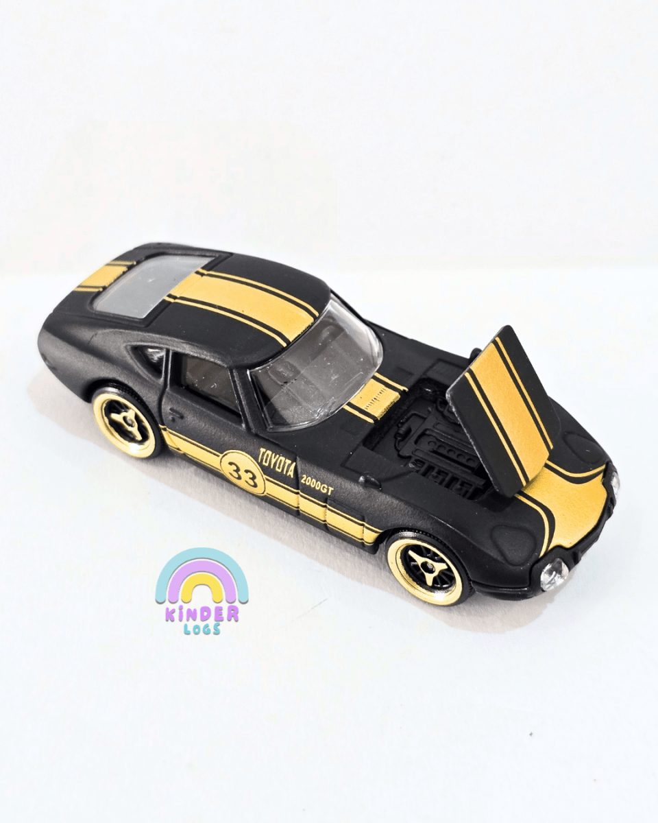 Majorette Toyota 2000 GT - Black - Gold (Uncarded) - Kinder Logs