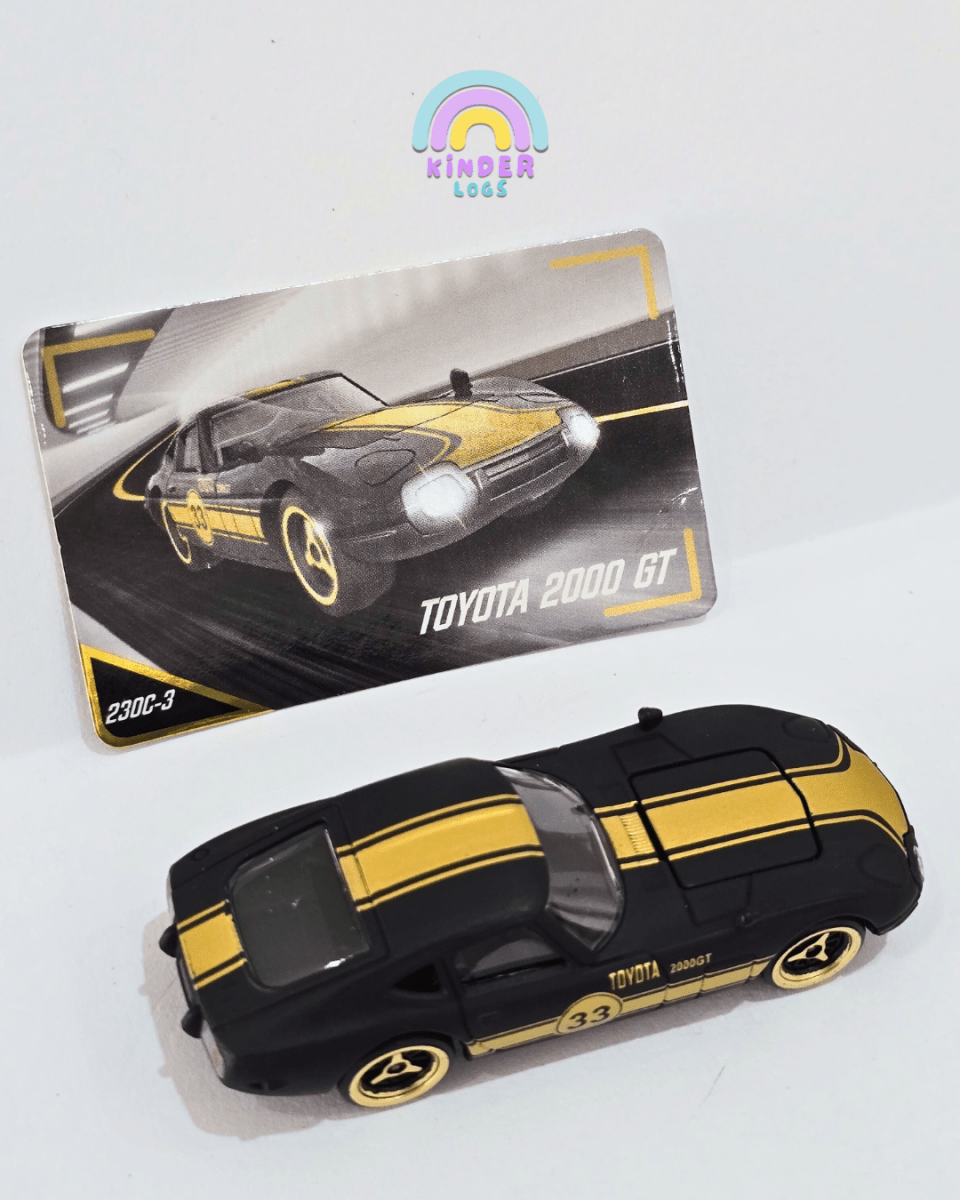 Majorette Toyota 2000 GT - Black - Gold (Uncarded) - Kinder Logs
