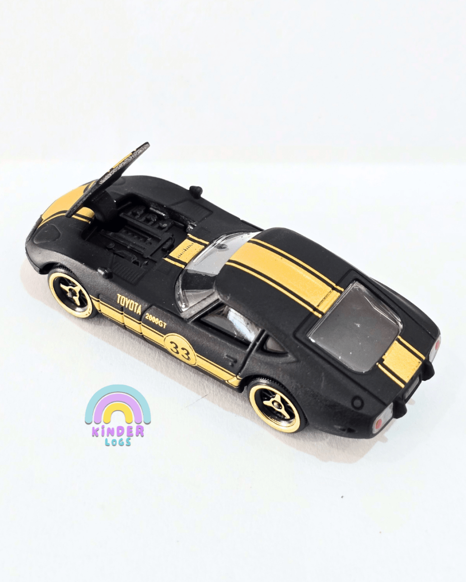 Majorette Toyota 2000 GT - Black - Gold (Uncarded) - Kinder Logs