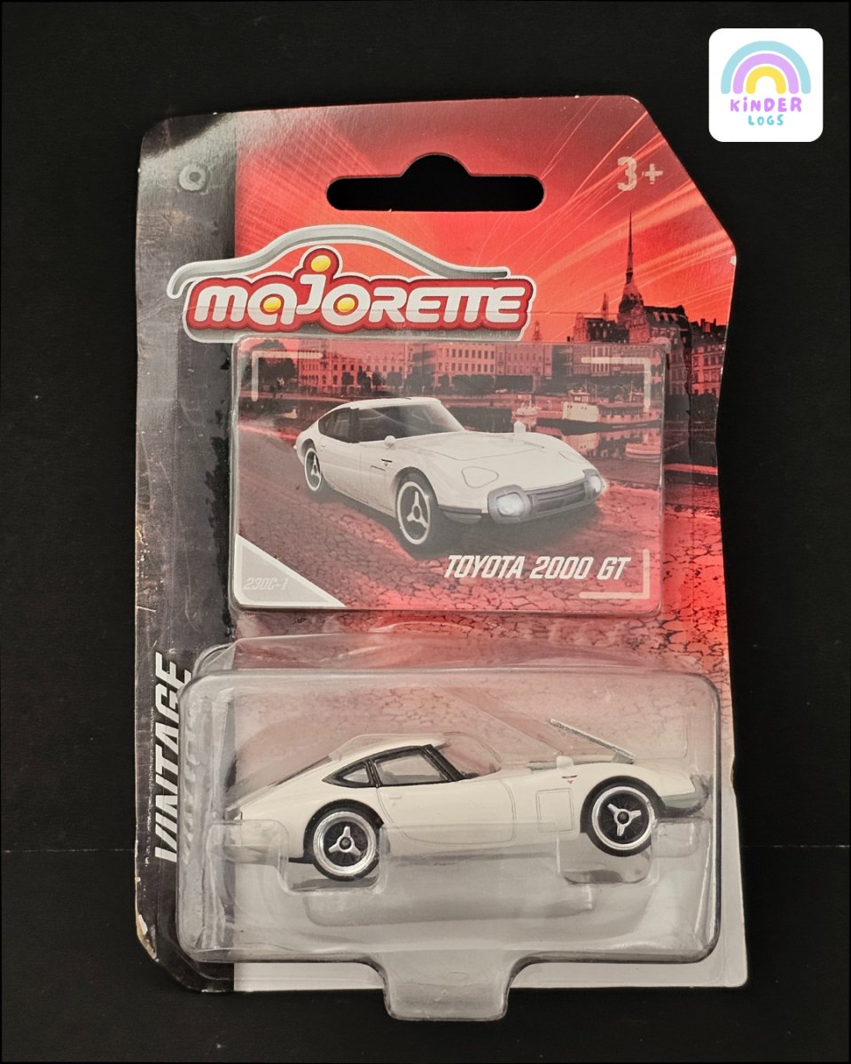 Majorette Toyota 2000 GT (Exclusive White Color) - Kinder Logs
