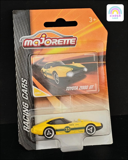 Majorette Toyota 2000 GT (Rare Yellow Color) - Kinder Logs