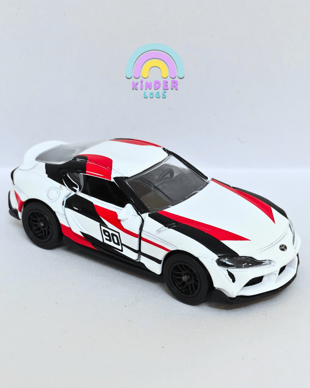 Majorette Toyota GR Supra - White (Uncarded - New) - Kinder Logs