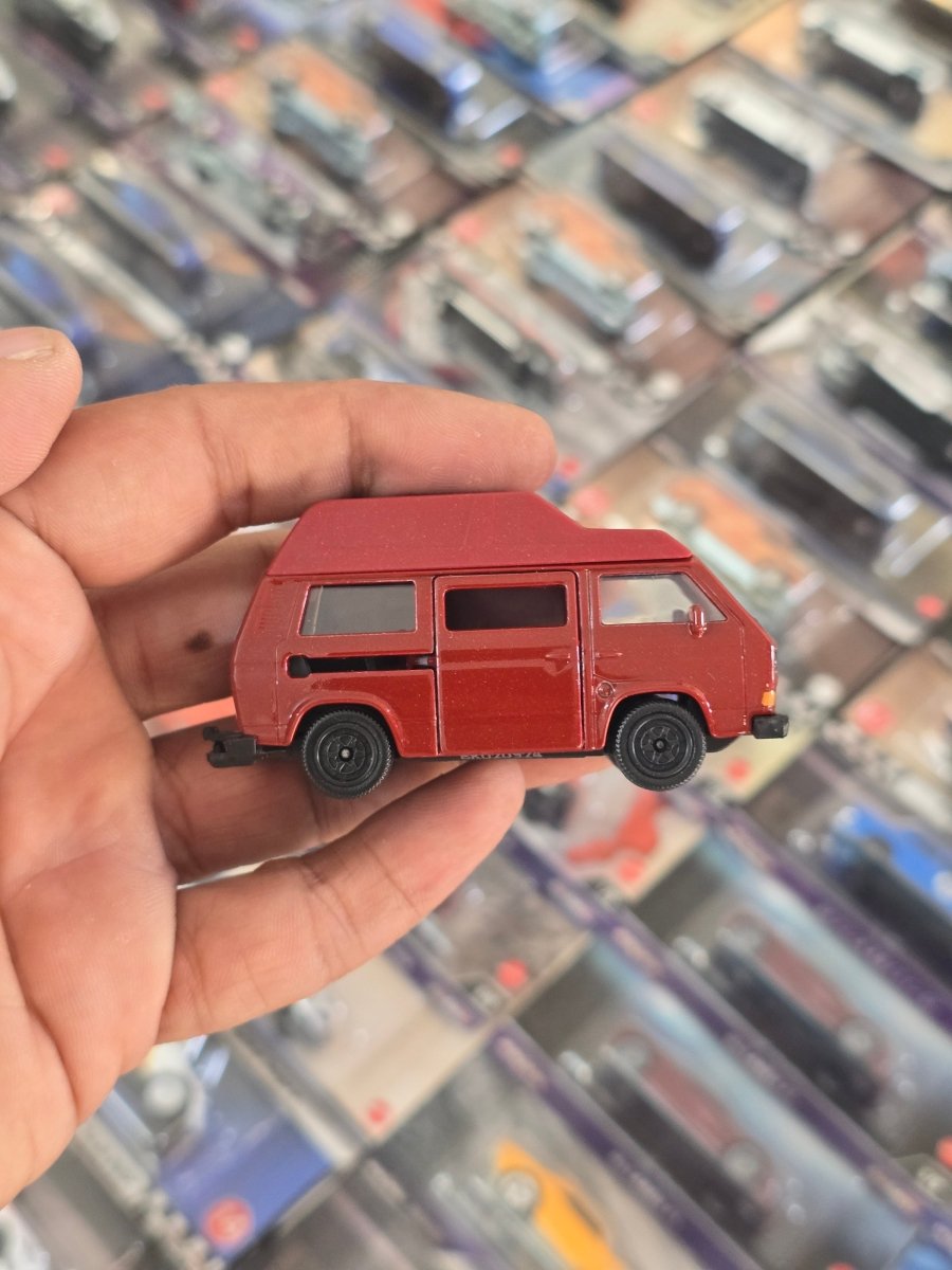 Majorette Volkswagen T3 Van - Maroon (Uncarded) - Kinder Logs