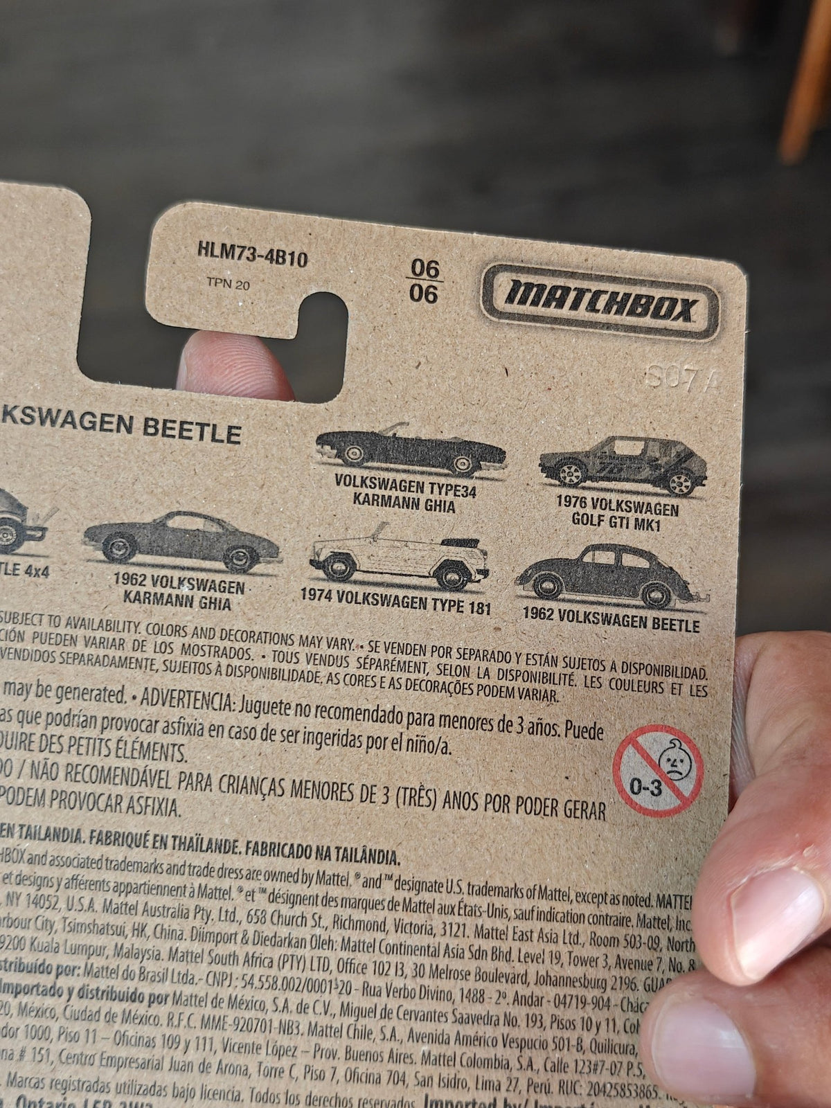 Matchbox 1962 Volkswagen Beetle - Red (Imported) - Kinder Logs
