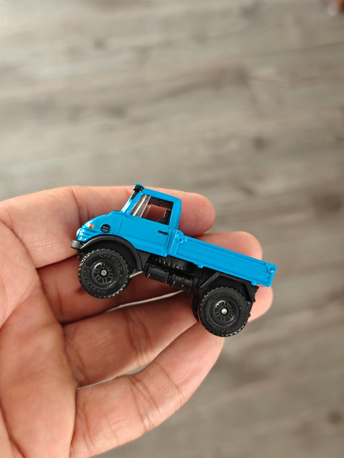 Matchbox 1963 Mercedes UNIMOG 406 - Blue (Uncarded - New) - Kinder Logs