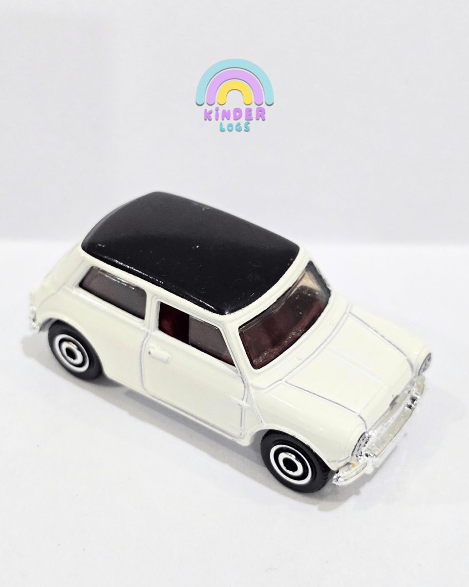 Matchbox 1964 Austin Mini Cooper - White (Uncarded) - Kinder Logs