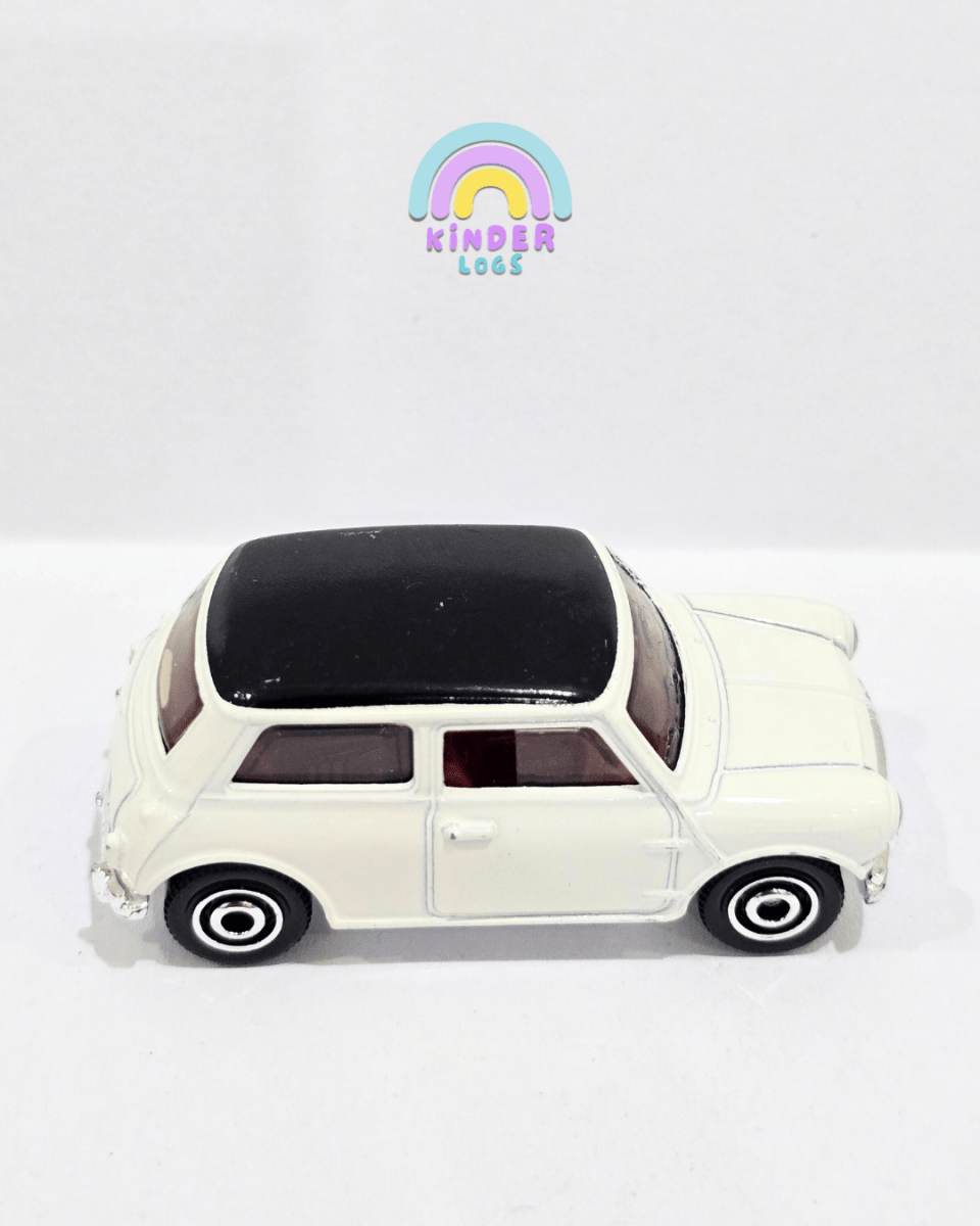 Matchbox 1964 Austin Mini Cooper - White (Uncarded) - Kinder Logs