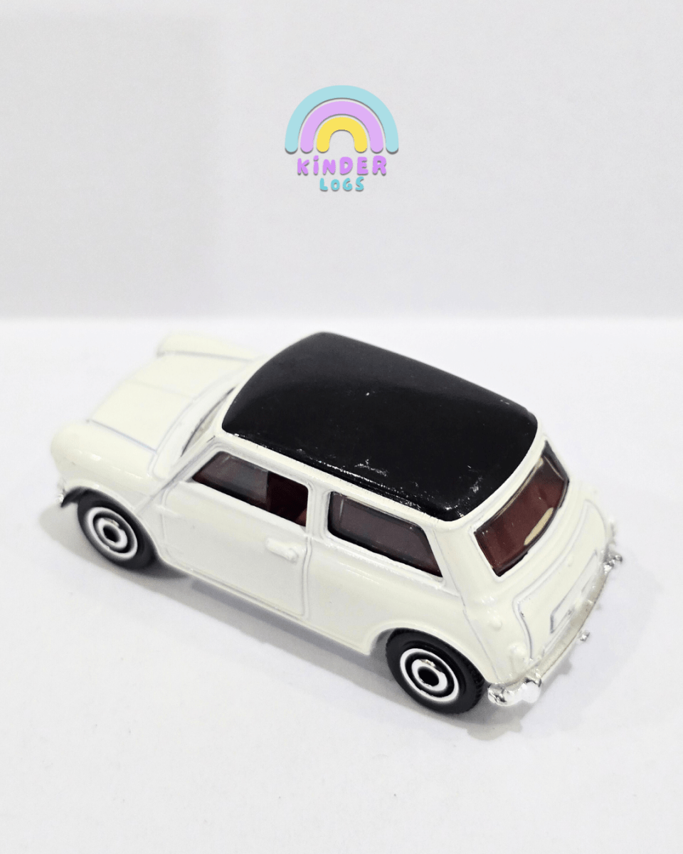Matchbox 1964 Austin Mini Cooper - White (Uncarded) - Kinder Logs