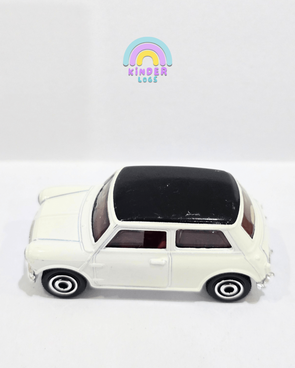 Matchbox 1964 Austin Mini Cooper - White (Uncarded) - Kinder Logs