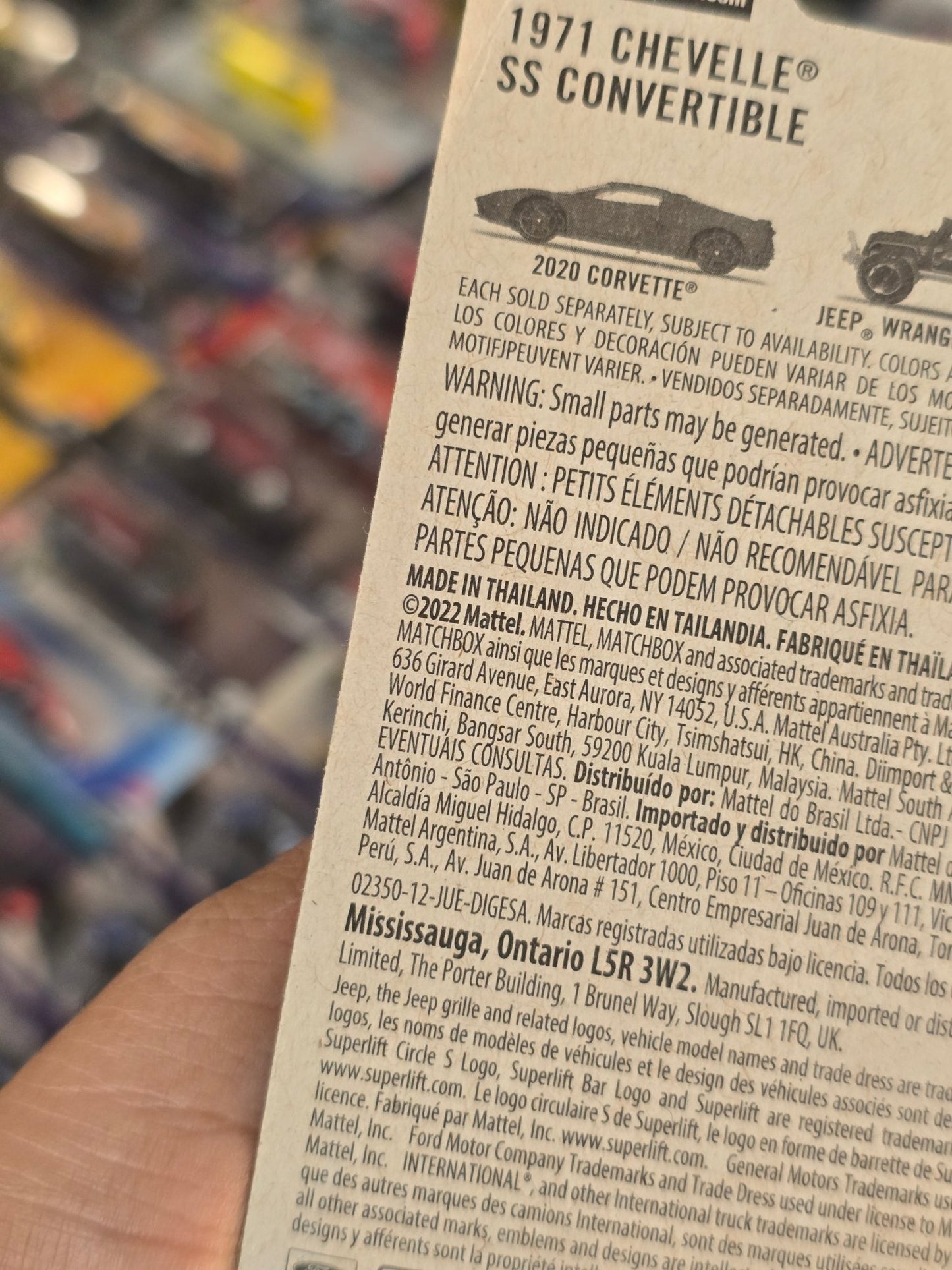 Matchbox 1971 Chevrolet Chevelle SS Convertible (Imported) - Kinder Logs