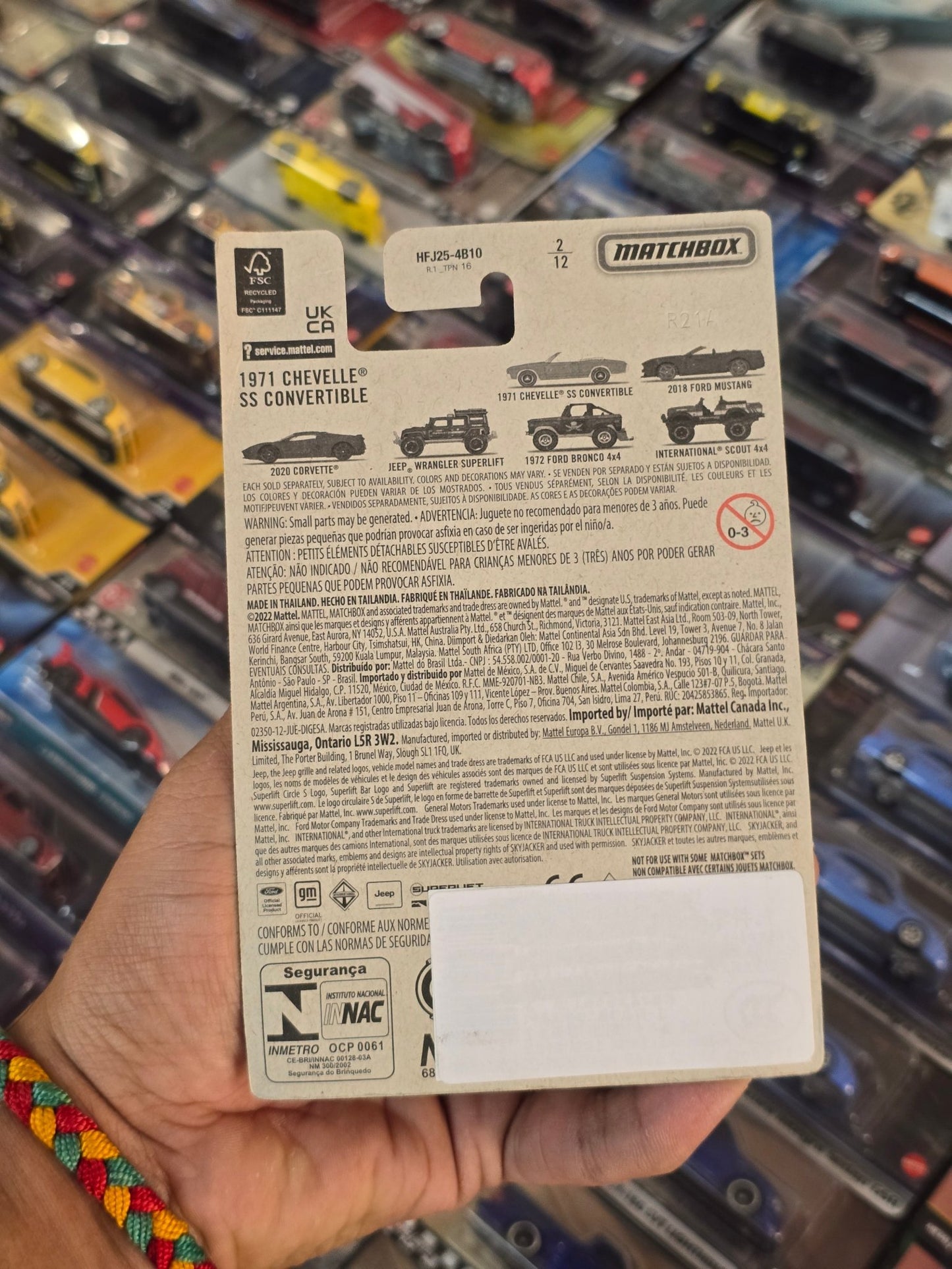 Matchbox 1971 Chevrolet Chevelle SS Convertible (Imported) - Kinder Logs